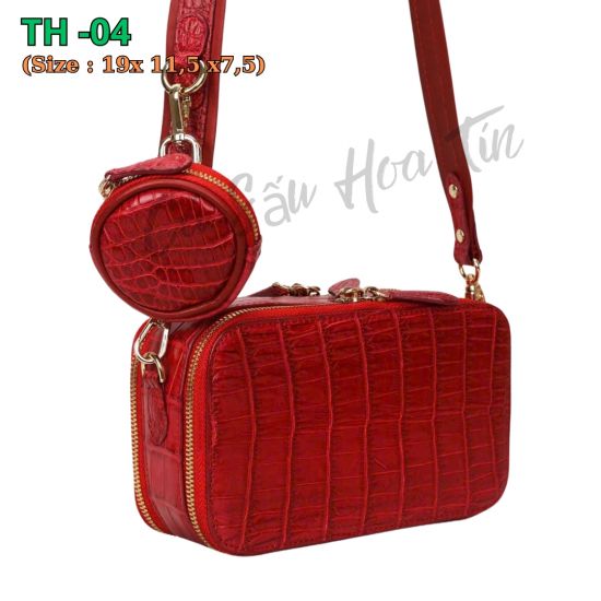 Túi Hộp Da Bụng Cá Sấu - Mã TH -04